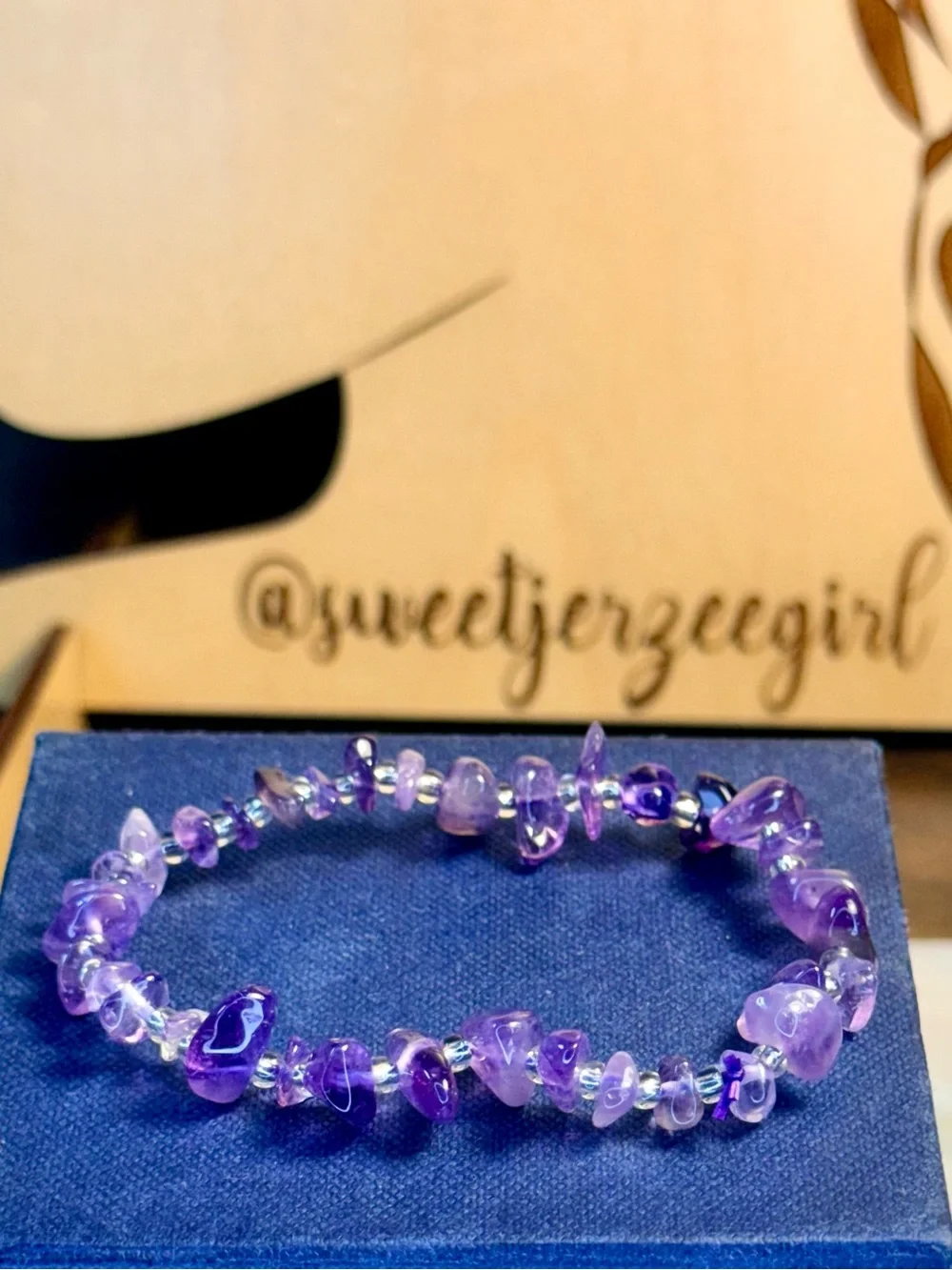 Purple Amethyst Stone of Spirituality Bracelet Stack Set